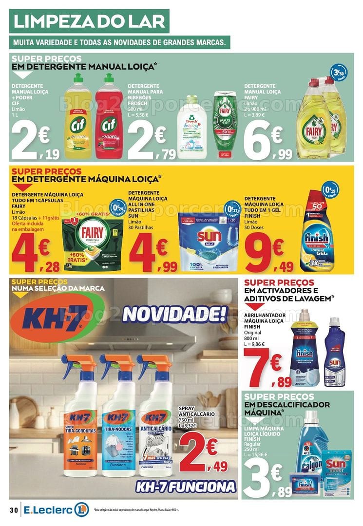 Antevisão Folheto E-LECLERC Promoções de 6 a 12 agosto